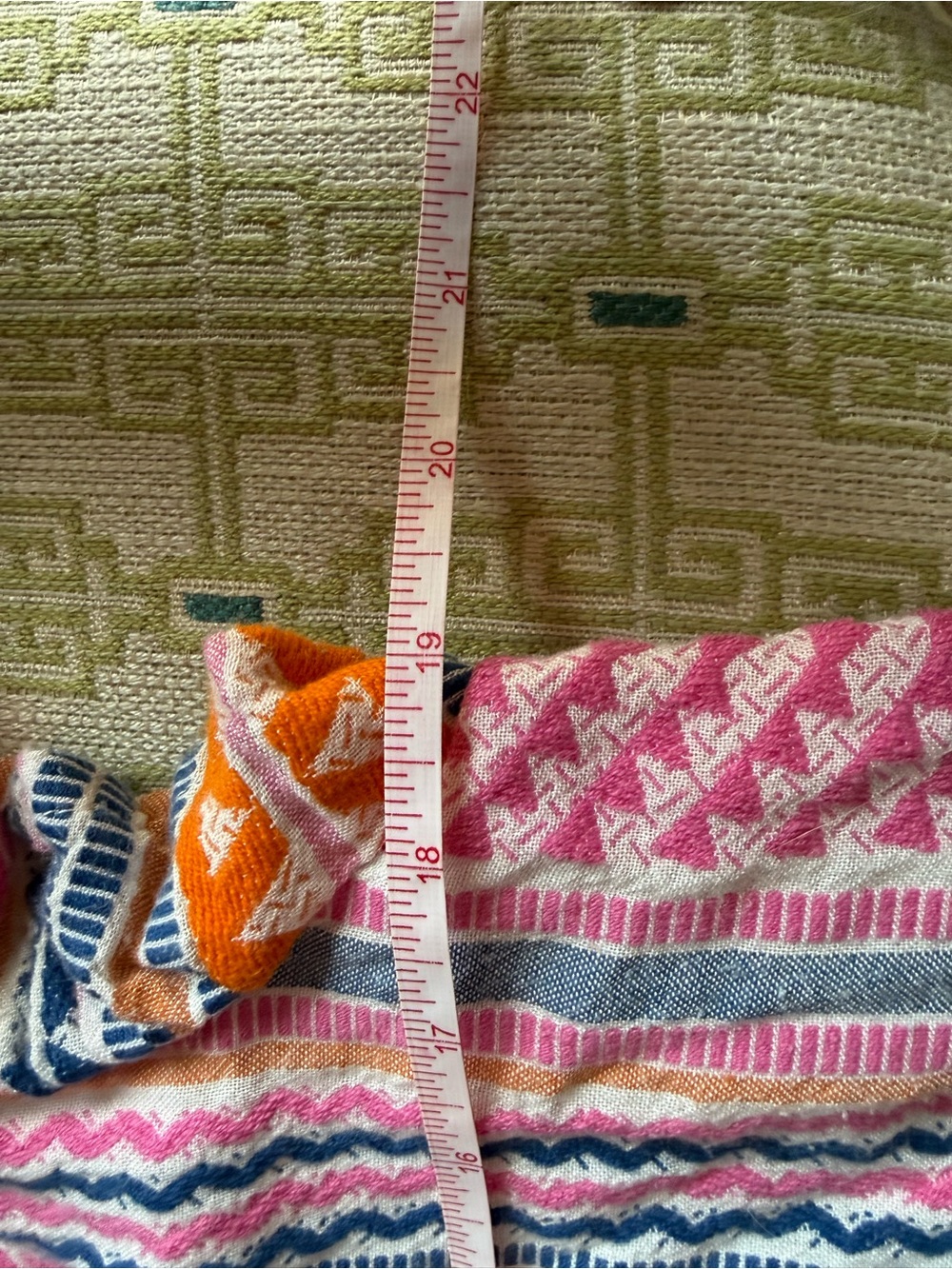 THML Pink Striped Summer Dress with Orange & Navy Accents - Picture 5 of 6